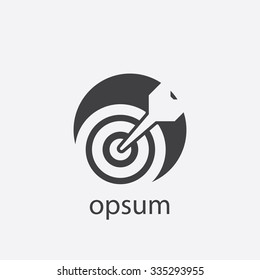 target cut identity template icon design element