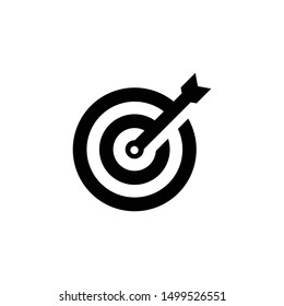 Target dart accuracy icon vector