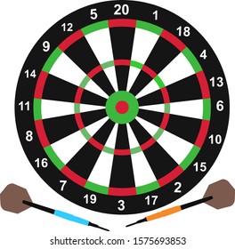 Target dart board vector art design