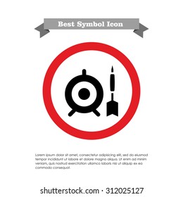 Target and dart icon