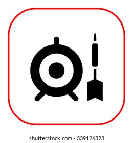 Target and dart icon
