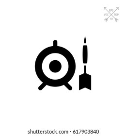 Target and dart icon