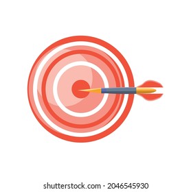 target with dart icon isolated