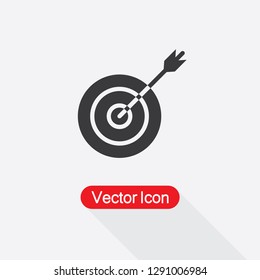 Target With Dart Icon Vector Illustration Eps10