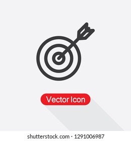 Target With Dart Icon Vector Illustration Eps10