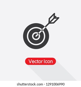 Target With Dart Icon Vector Illustration Eps10