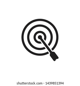 Target / Dart Icon Vector Illustration