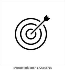 Target / Dart Icon Vector Illustration - Vector