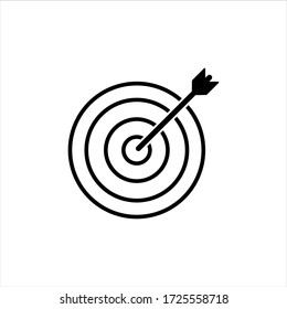 Target / Dart Icon Vector Illustration - Vector