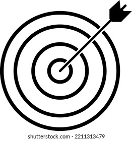 Target Dart Icon Vector Illustration - Vector.eps
