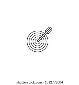 Target dart isolated icon. - VECTOR