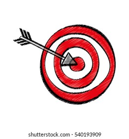 Target dartboard game icon vector illustration graphic design