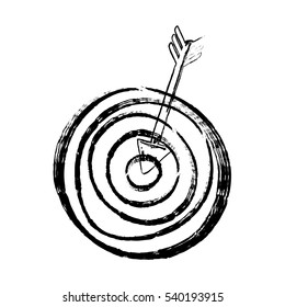 Target dartboard game icon vector illustration graphic design