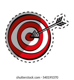 Target dartboard game icon vector illustration graphic design