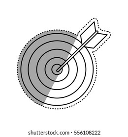 Target dartboard goal icon vector illustration graphic design