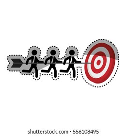 Target dartboard goal icon vector illustration graphic design