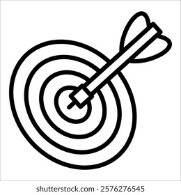 Target Dartboard Icon Element For Design