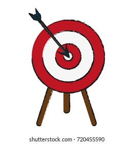 Target dartboard isolated