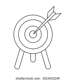 Target dartboard symbol