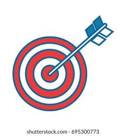 Target dartboard symbol