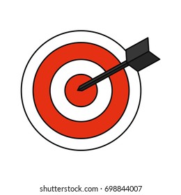 Target dartboard symbol