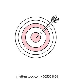 Target dartboard symbol