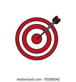 Target dartboard symbol