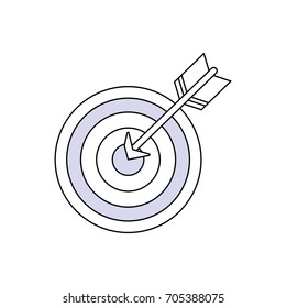 Target dartboard symbol