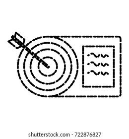 Target dartboard symbol