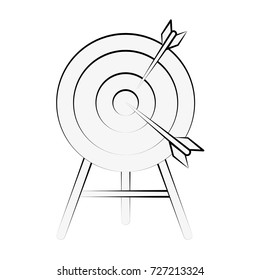 Target dartboard symbol