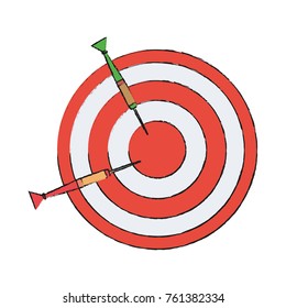 Target dartboard symbol