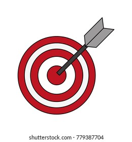 Target dartboard symbol