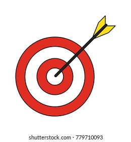 Target dartboard symbol