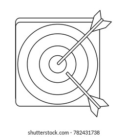 Target dartboard symbol