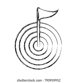 Target dartboard symbol