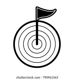 Target dartboard symbol