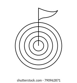 Target dartboard symbol