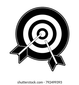 Target dartboard symbol