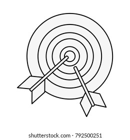 Target dartboard symbol