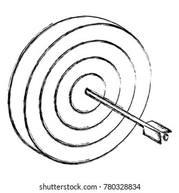 Target dartboard symbol 3d