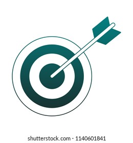 Target dartboard symbol blue lines