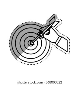 Target dartboard symbol icon vector illustration graphic design