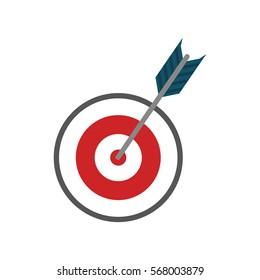 Target dartboard symbol icon vector illustration graphic design