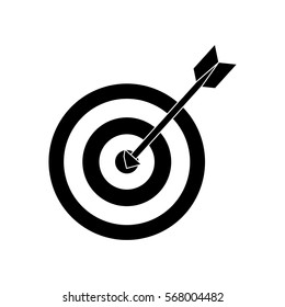 Target dartboard symbol icon vector illustration graphic design