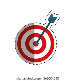 Target dartboard symbol icon vector illustration graphic design