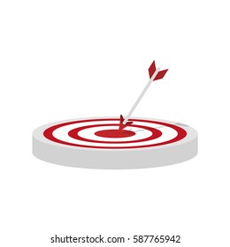 Target dartboard symbol icon vector illustration graphic design