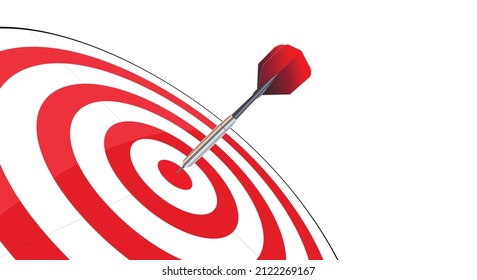 Target, darts. Success business concept. Creative idea on a white background. copy space. Vector illustration