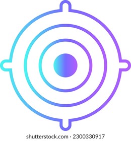 Target Data analysis icon with blue duotone style. strategy goal solution competition opportunity, performance, dart. Vector illustration