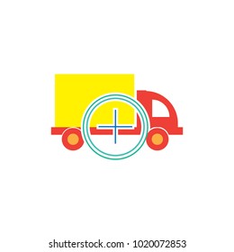 Target Delivery Logo Icon Design