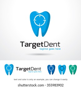 Target Dental Logo Template Design Vector 
